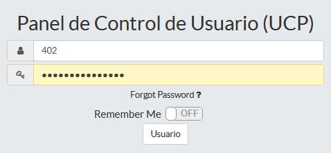 User Control Panel